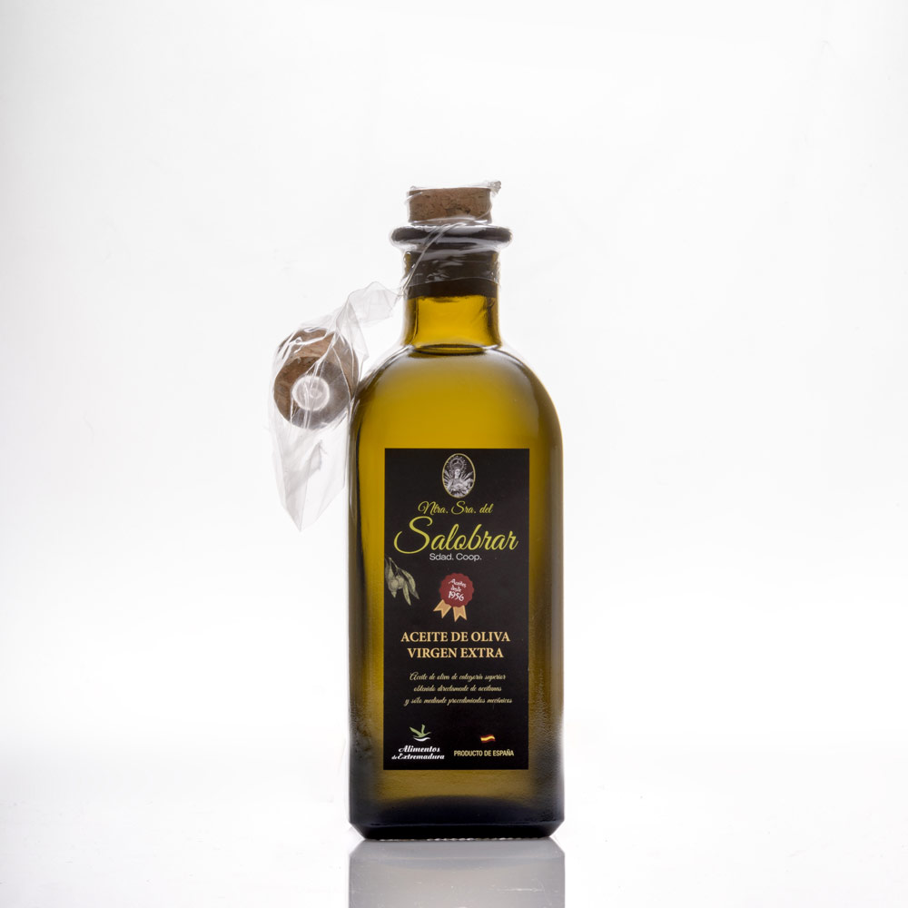 Frasca vidrio 500ml con dosificador aceite de oliva virgen extra